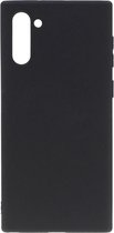 Shop4 - Geschikt voor Samsung Galaxy Note 10 Hoesje - Zachte Back Case Mat Zwart
