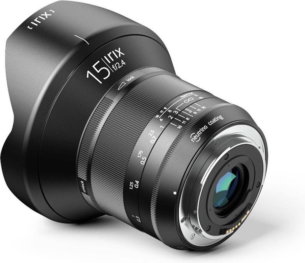 Irix Blackstone, 15mm f/2.4 SLR Ultra-groothoeklens Zwart