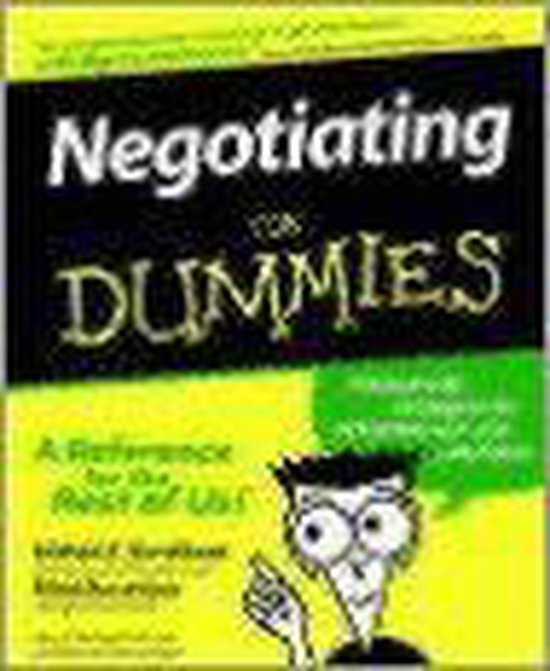 Negotiating For Dummies - cover