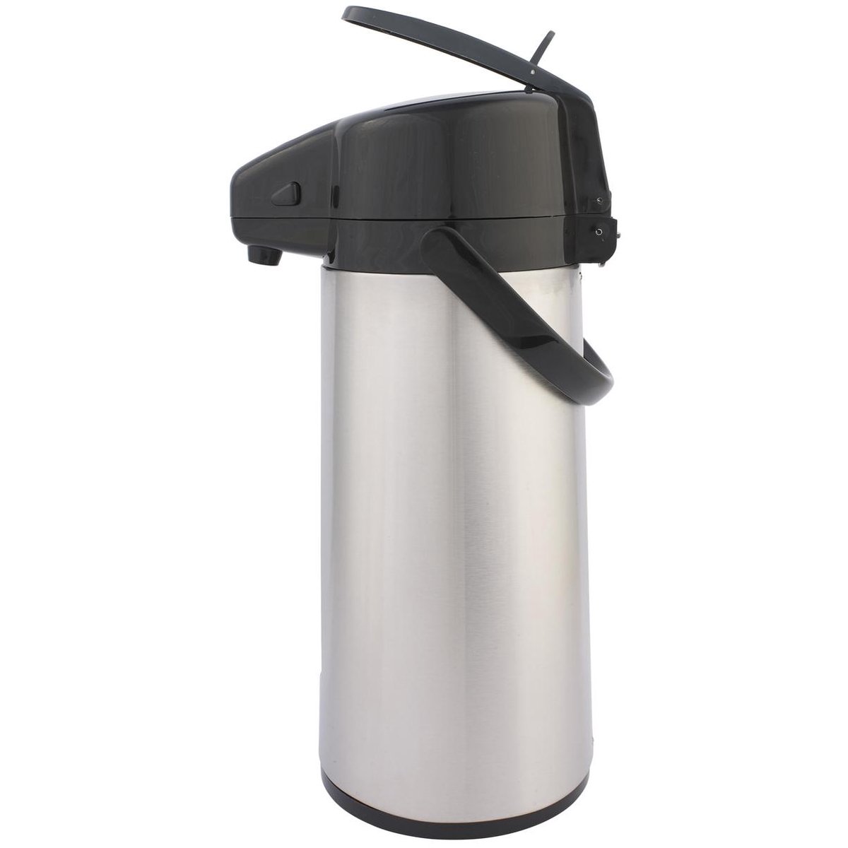 Thermos Pompkan - RVS - 2L2 - Mat - Met Hendel En Venster