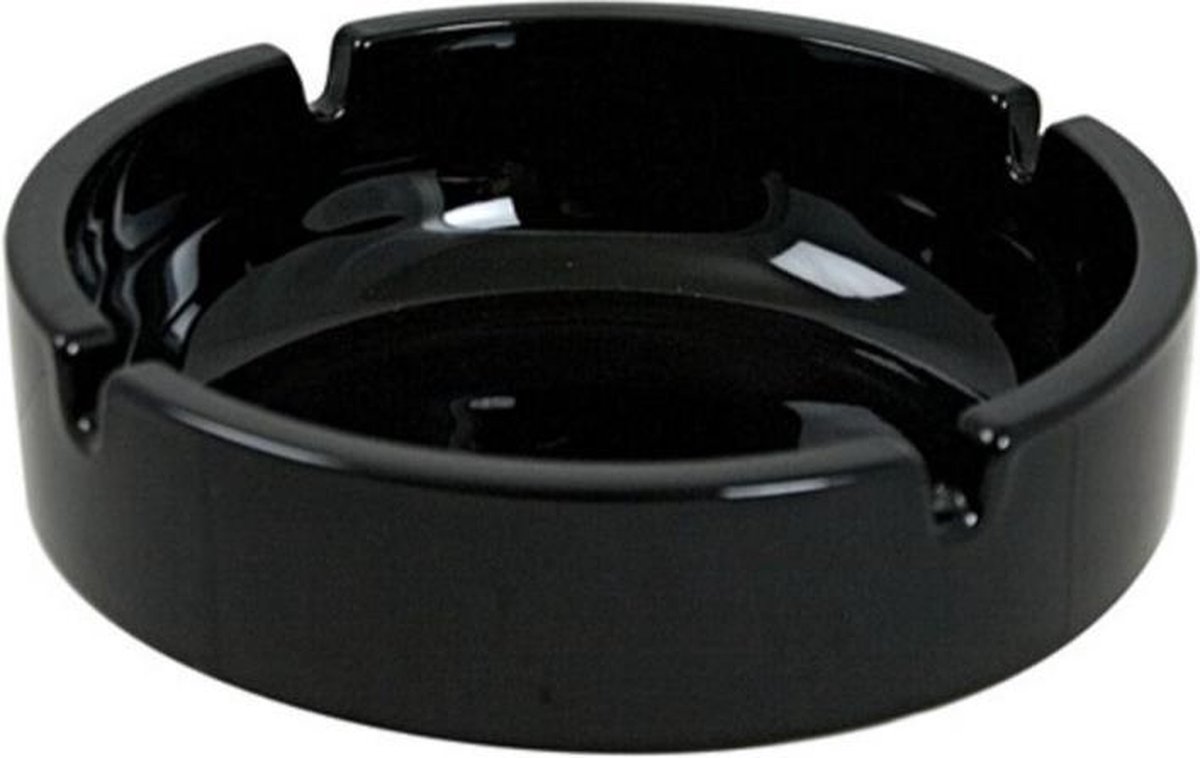 Arcoroc Asbak Arcoroc 6 Stuks Stapelbaar Set Zwart Glas 10,7 Cm