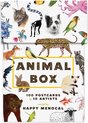 Wenskaarten met dieren 100 stuks - Animal box