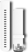 Garmin Quick Release Siliconen Horlogebandje - 20mm Polsbandje - Wearablebandje - Large en Regular - Wit