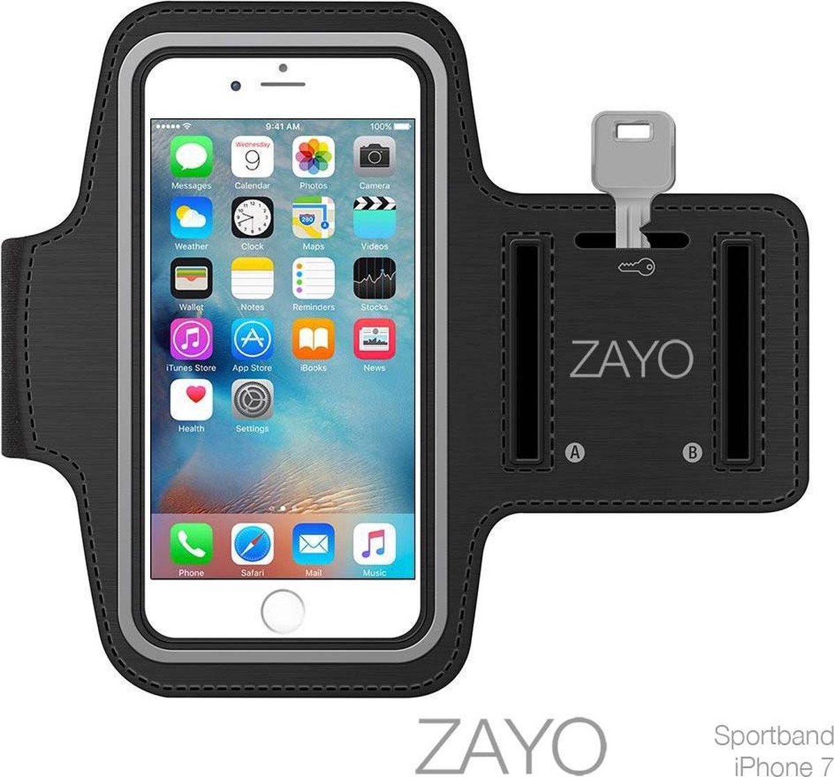 Weg huis Bulk bedreiging Sportarmband iPhone 7 Hardloop armband | bol.com