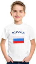 Kinder t-shirt vlag Russia S (122-128)