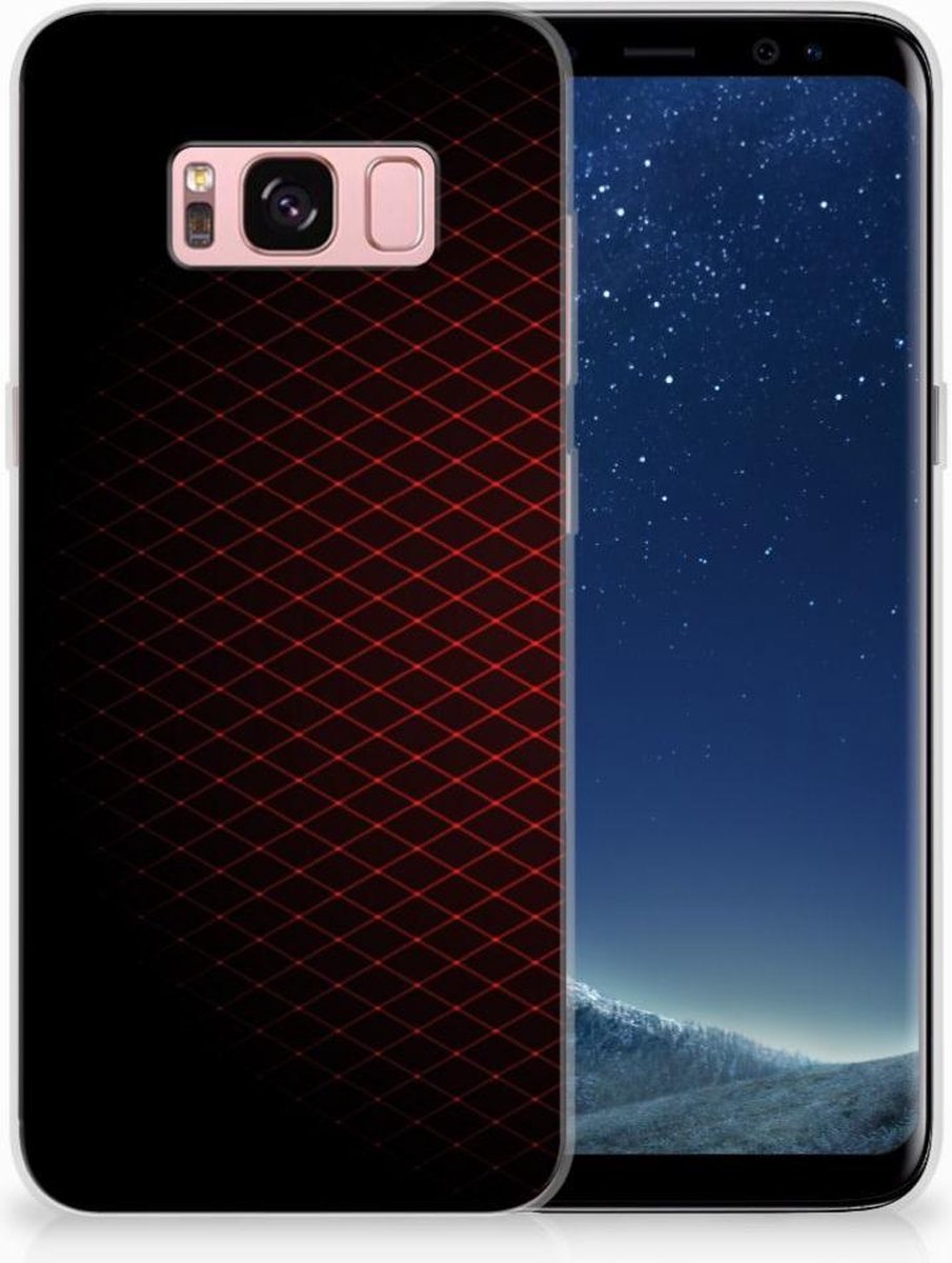 Samsung Galaxy S8 TPU bumper Geruit Rood