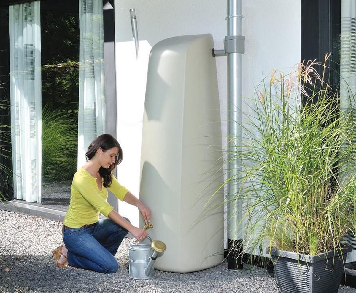 Garantia Elegance colonne récupératrice d'eau 400 liter beige sable