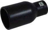 Zwart uitlaatsierstuk Rond groot - passend 49-62 mm