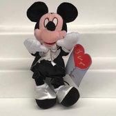 Mickey Mouse knuffel als Bruidegom/ Bruiloft (25 cm)