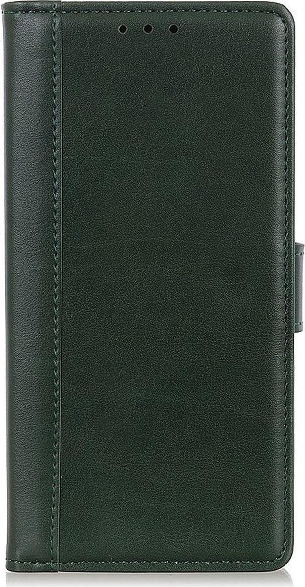 Shop4 - Nokia 1 Plus Hoesje - Wallet Case Grain Groen