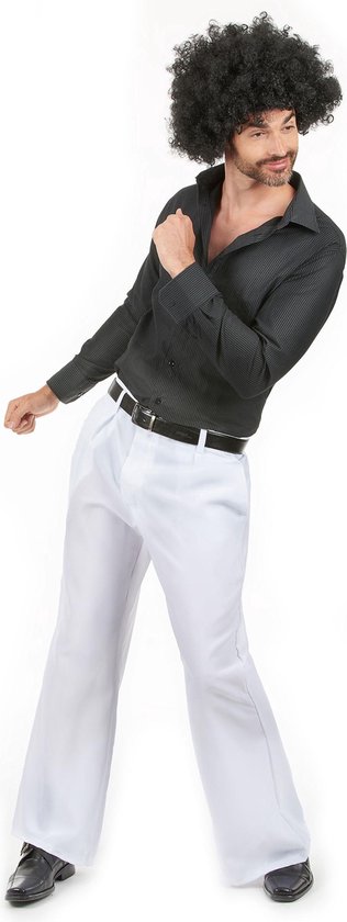 Witte disco broek voor heren - Verkleedkleding - M/L | bol.com