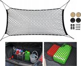 Universeel Auto Kofferbak Bescherming Net - Bagagenet Organizer - Kofferbaknet Beschermer - XL Zwart