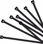 100x kabelbinders tie-wraps - 430 x 4.8  mm - zwarte ribs