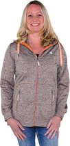 Bjornson dames vest Helle bruin/zalm - maat 56