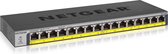 NETGEAR GS116PP - Switch - onbeheerd - 16 x 10/100/1000 (PoE+) - desktop, rack-uitvoering, wandbevestiging - PoE+ (183 W) - gelijkstroom
