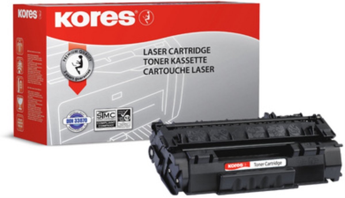Kores Toner zwart - vervangt HP CF380A / 312A - hoge capaciteit