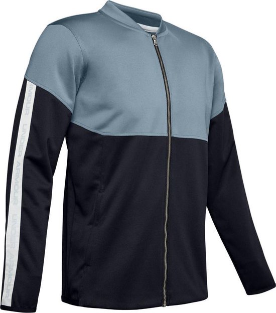 Under Armour Athlete Recovery Knit Warm Up Top Heren Sport Trui Ash