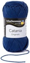 Schachenmayr Catania katoen 164 jeans bleu. PAK MET 10 BOLLEN a 50 GRAM. KL. NUM. 20075695.  INCL. Gratis Digitale vinger haak en brei toerenteller