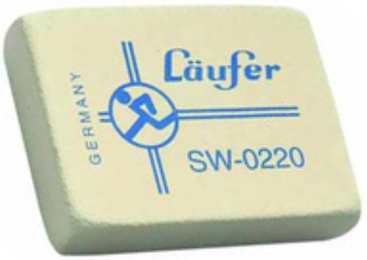 Läufer gum natuurrubber zwart, zacht