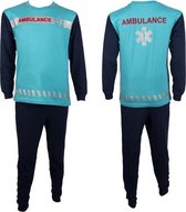 Fun2Wear Ambulance Baby/Peuter/Kleuter/Kinderpyjama - Blauw - Maat 98