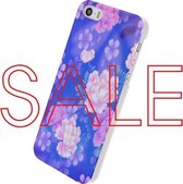 Apple iPhone 5/5s/SE Hoesje - Xccess - Oil Serie - Hard Kunststof Backcover - Purple Flower - Hoesje Geschikt Voor Apple iPhone 5/5s/SE