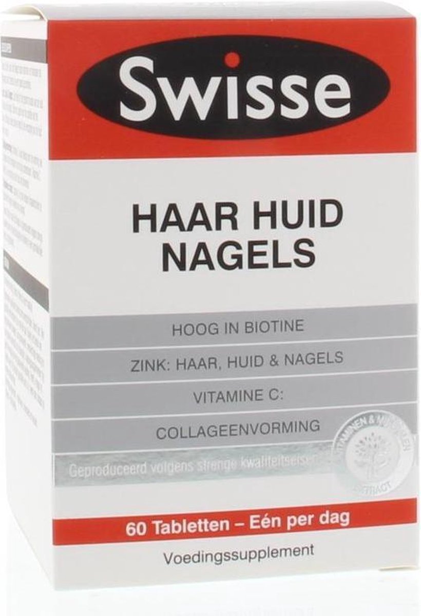 Swisse Haar Huid Nagels Voedingssupplement 60 Tabletten Bol Com