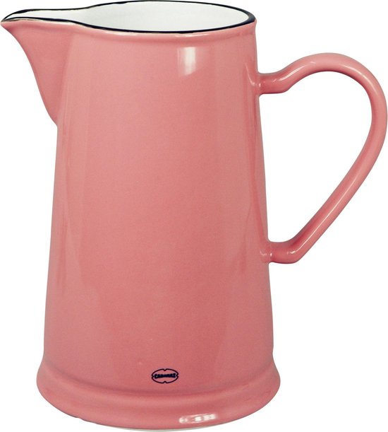 Foto: Cabanaz schenkkan keramiek pitcher 1 6 liter roze