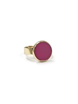 RING MET STEEN - FUCHSIA  - N19SS034 - ZATTHU JEWELRY