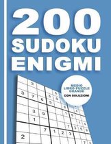 200 Sudoku Enigmi - Medio Libro Puzzle Grande Con Soluzioni