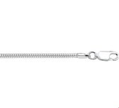 Zilveren Collier slang rond 2 1006272 45 cm