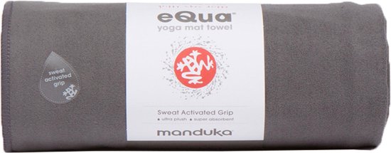 Manduka eQua Yoga Mat Towel, Gray