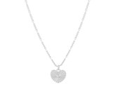 Zilver Gerhodineerde Collier hart 1 1328906