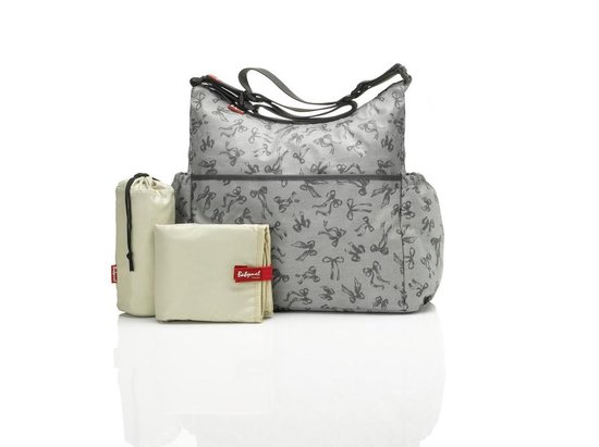 Babymel Luiertas Big Slouchy 33x45x16cm - Zilvergrijs van Babymel — afbeelding 2