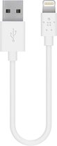 Belkin Kabel Lightning (Apple) naar USB-A - 15 cm - wit