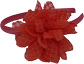 Jessidress Haar diadeem met haarbloemen - Oranje