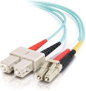 C2G 85533 Glasvezel kabel 3 m OFNR LC SC Turkoois