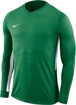 Nike Tiempo Premier LS Jersey  Sportshirt - Maat L  - Mannen - donker groen/wit