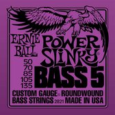 Ernie Ball 2821 Power Slinky 5-String Bass Nickel Wound