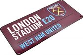 West Ham Plaat - Sign - Bordeaux