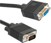 ICIDU VGA Monitor Extension Cable, 2m VGA kabel VGA (D-Sub) Zwart