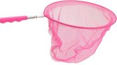 Roze uitschuifbaar visnet/vlindernet 36 cm - Visnetje/schepnetje/vlindernetje - Buiten speelgoed