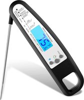 Voedselthermometer- Digitale Kookthermometer- Vleesthermometer- BQQ thermometer-Digital Food Thermometer (ZWART)