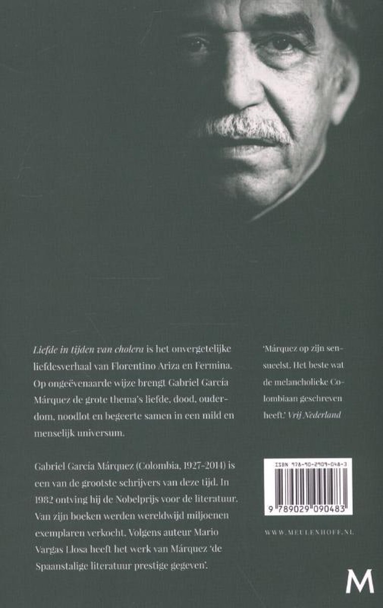 Liefde in tijden van cholera - back cover