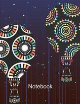 Notebook. Hot Air Balloons Cover Design. Composition Notebook. Wide Ruled. 8.5 x 11. 120 Pages.