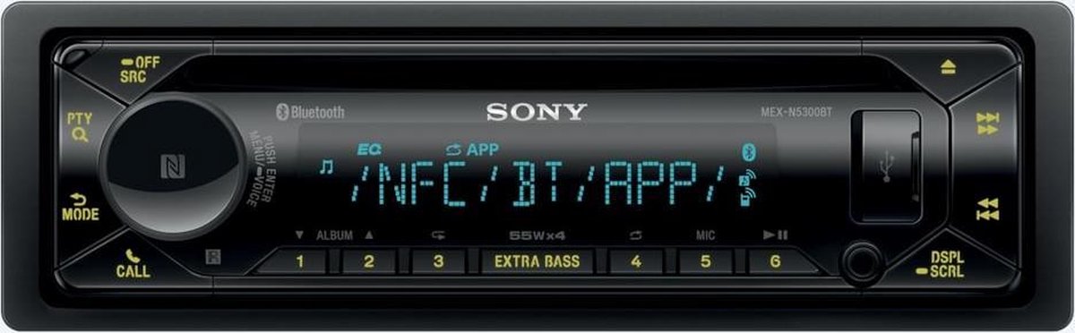 Sony MEX-N5300BT - Autoradio simple champ - Bluetooth - CD