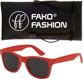 Fako Fashion® - Heren Zonnebril - Dames Zonnebril - Classic - Rood