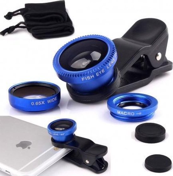 - PiX Series HD Clip Lens - 3-in-1 Fish Eye Lens