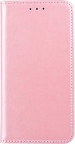 Apple Iphone XR Bookcase hoesje (roze/goud)