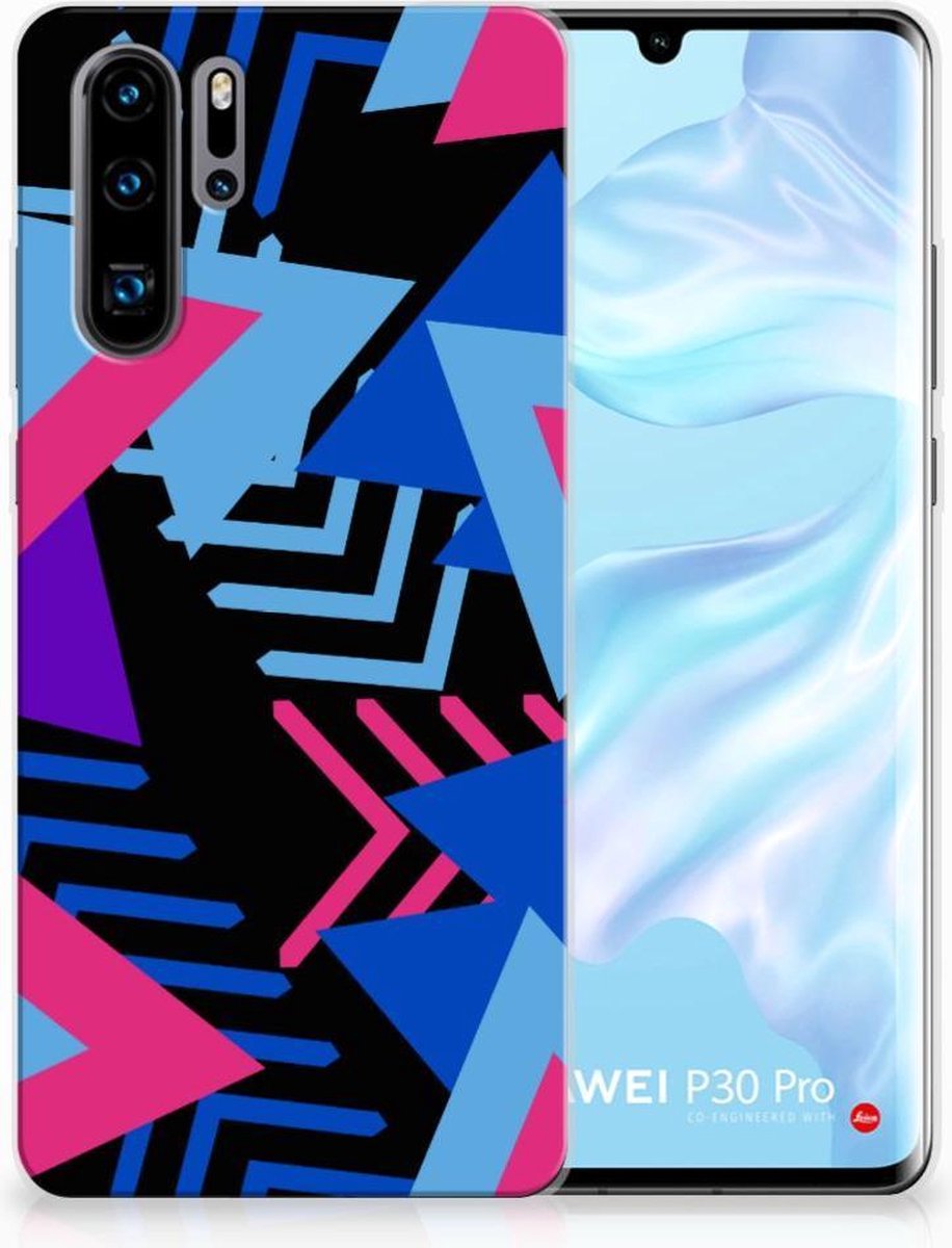 Huawei P30 Pro TPU Hoesje Funky Triangle