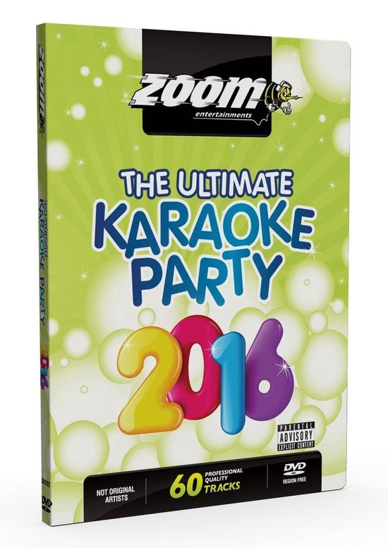Zoom Karaoke DVD The Ultimate Karaoke Party 2016 60 Songs Muziek